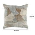 thumbnail image 5 of Jai 22 x 22 Outdoor Accent Throw Pillow Handwoven Multicolor Polyester- Saltoro Sherpi, 5 of 5
