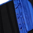 thumbnail image 5 of Stay Corset Underbust Corset Top Women Satin Lace Up Boned Underbust Corset Gothic Corset Blue 2XL, 5 of 5