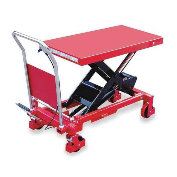 Dayton Scissor Lift Table, 2000 lb. Cap, 20"W, 40"L 6W804
