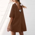 thumbnail image 5 of Laqbezok Women's Off-The-Shoulder Romper, Loose Casual Short Sleeve Jumpsuit, Summer One-Piece Playsuit with Pockets, 5 of 8