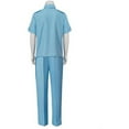 thumbnail image 4 of Men's Life Aquatic with Steve Zissou Classic Blue Uniform Set - Short Sleeve Shirt & Pants Outfit, 4 of 7