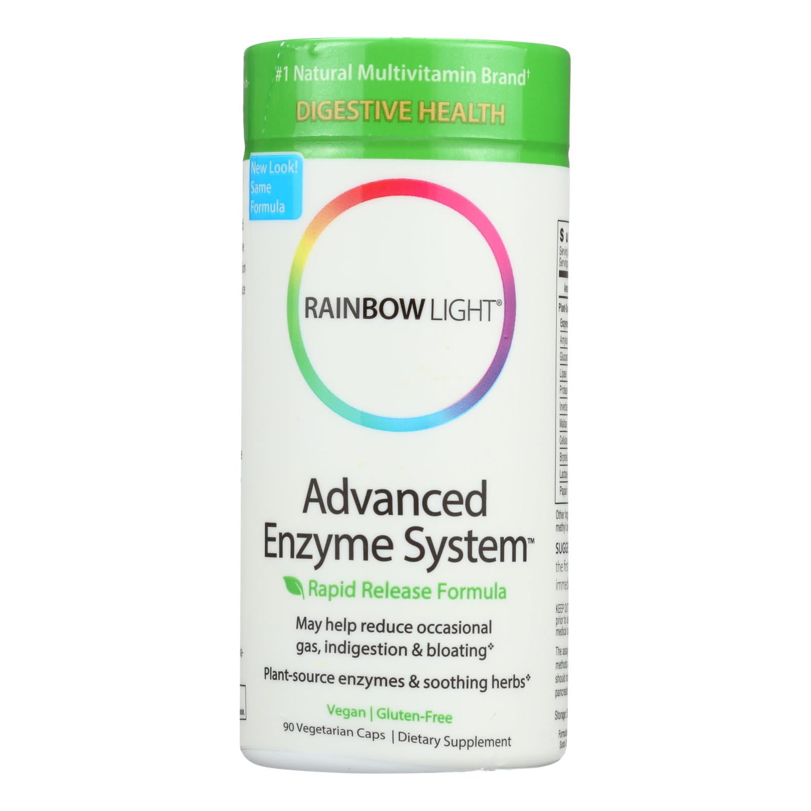 Rainbow Light Advanced Enzyme System Rainbow Light Advanced Enzyme System - 90 Vegetarian Capsules - Walmart