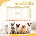 thumbnail image 3 of PawHut 26"-37" Dog Gate, 18" Tall Pet Gate with 2 Extension, White, 3 of 10