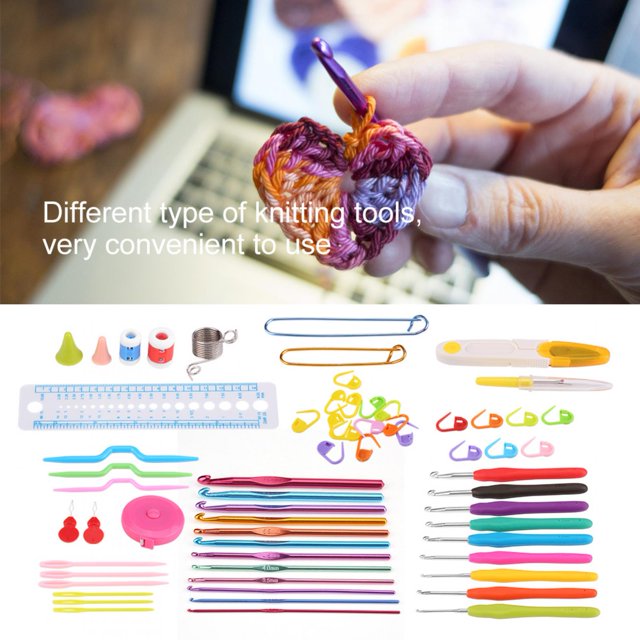 Greensen Weaving Tool, Complete Crochet Tool, Knitting Tool, Clothes For Lovers Beginners Pillows