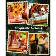 Rolife DIY Miniature House Kits, Tiny House Wooden Model Building Set for Adults, Birthday/Halloween for Parents Friends Gift (A-Frame Cabin)