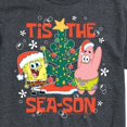 thumbnail image 3 of SpongeBob SquarePants - Tis The Season Christmas Spongebob and Patrick - Men's Short Sleeve Graphic T-Shirt, 3 of 6
