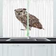 thumbnail image 1 of Owl Feather Kitchen Curtains, Indigenous Bird Predator Animal Night Bird Nocturnal Being Print, Two Panels Drapes with Rod Pocket Room Decor, 55" X 45", Dark Taupe Pale Grey Ecru, by Ambesonne, 1 of 1