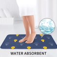 thumbnail image 6 of Bathroom Rugs Sets 3 Piece - blue Light Bulbs Pattern Absorbent Non Slip Bath Mats, U-Shape Toilet Lid Cover, Contour Mat, Soft Washable Shower Mats Bath Rug Mat for Bathroom Tub Toilet, 6 of 7