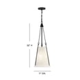 thumbnail image 4 of 45027BK-Hinkley Lighting-Danvers - 12W 1 LED Small Pendant In Traditional Style-32 Inches Tall and 11 Inches Wide-Black Finish, 4 of 8