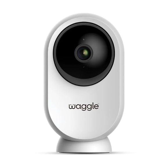 Waggle RV Mini cámara para mascotas AI, 1080p HD, giro e inclinación, alertas de movimiento, audio bidireccional, visión nocturna, cámara para mascotas con control de aplicación, tarjeta SD incorporad