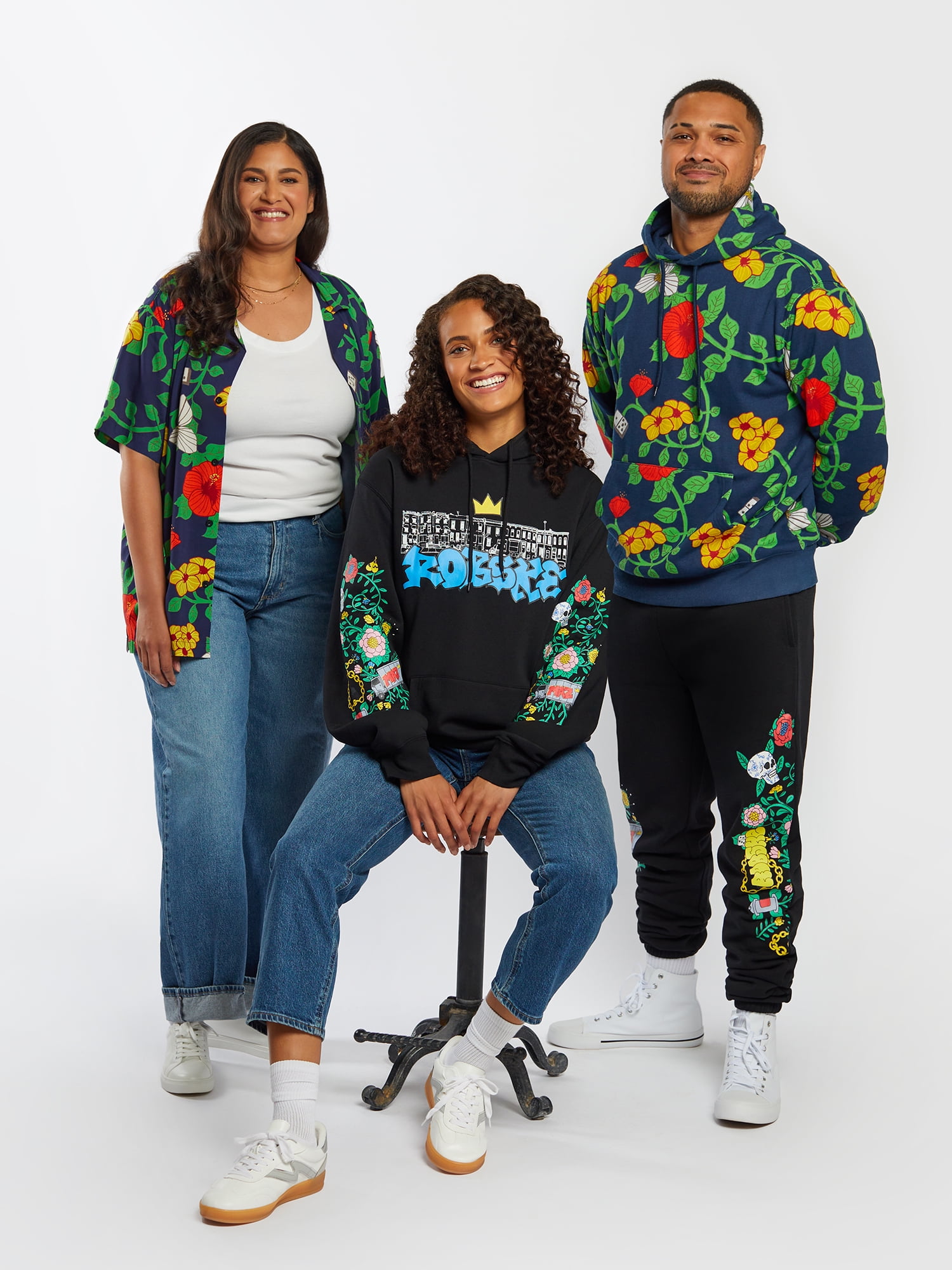 Roberto Lugo All Gender Printed Graphic Hoodie Sweatshirt, Men's Sizes S-3XL
