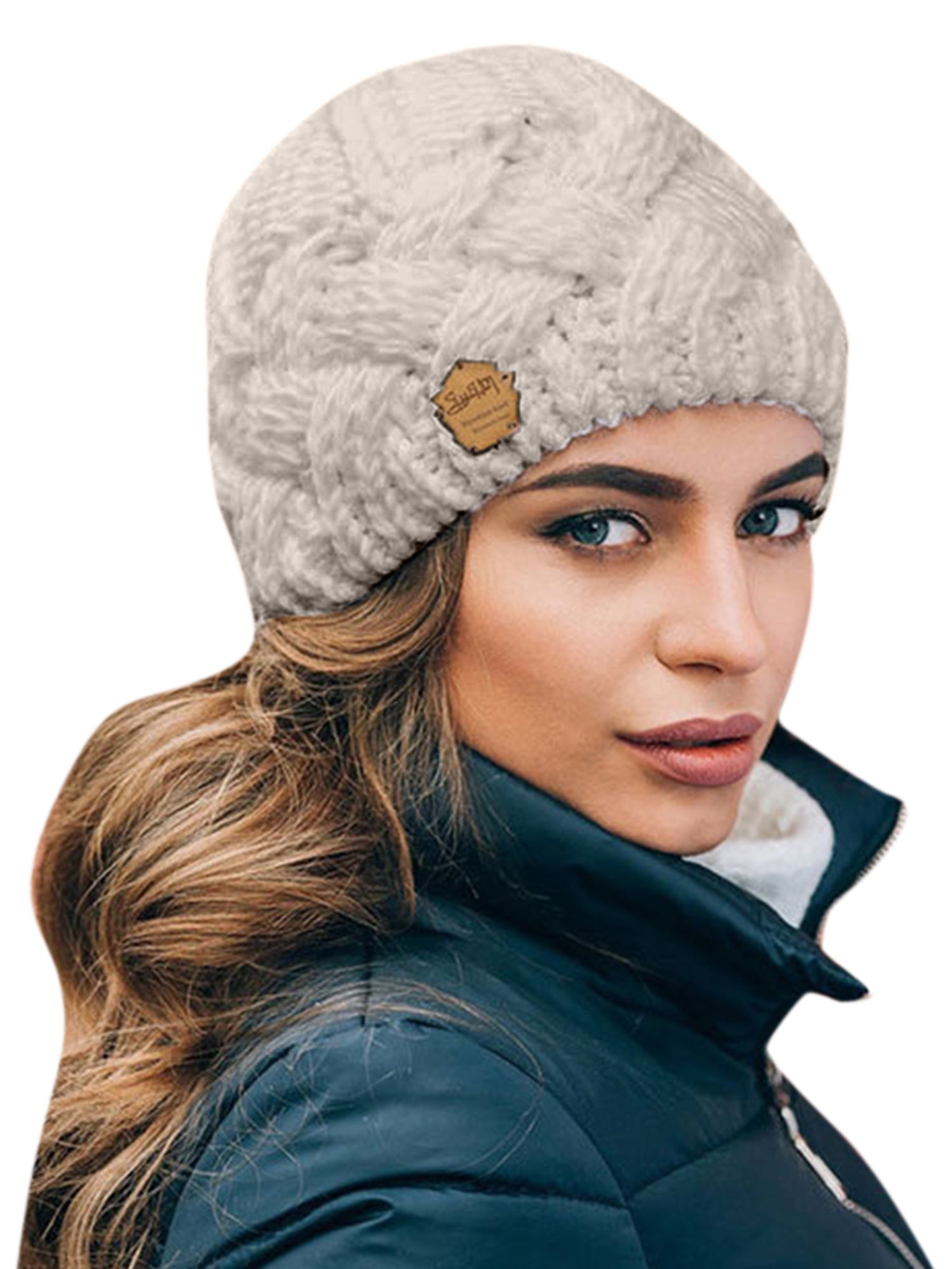 UPAIRC Women's Mens Knitted Winter Warmer Slouch Beanie Cap Skateboard