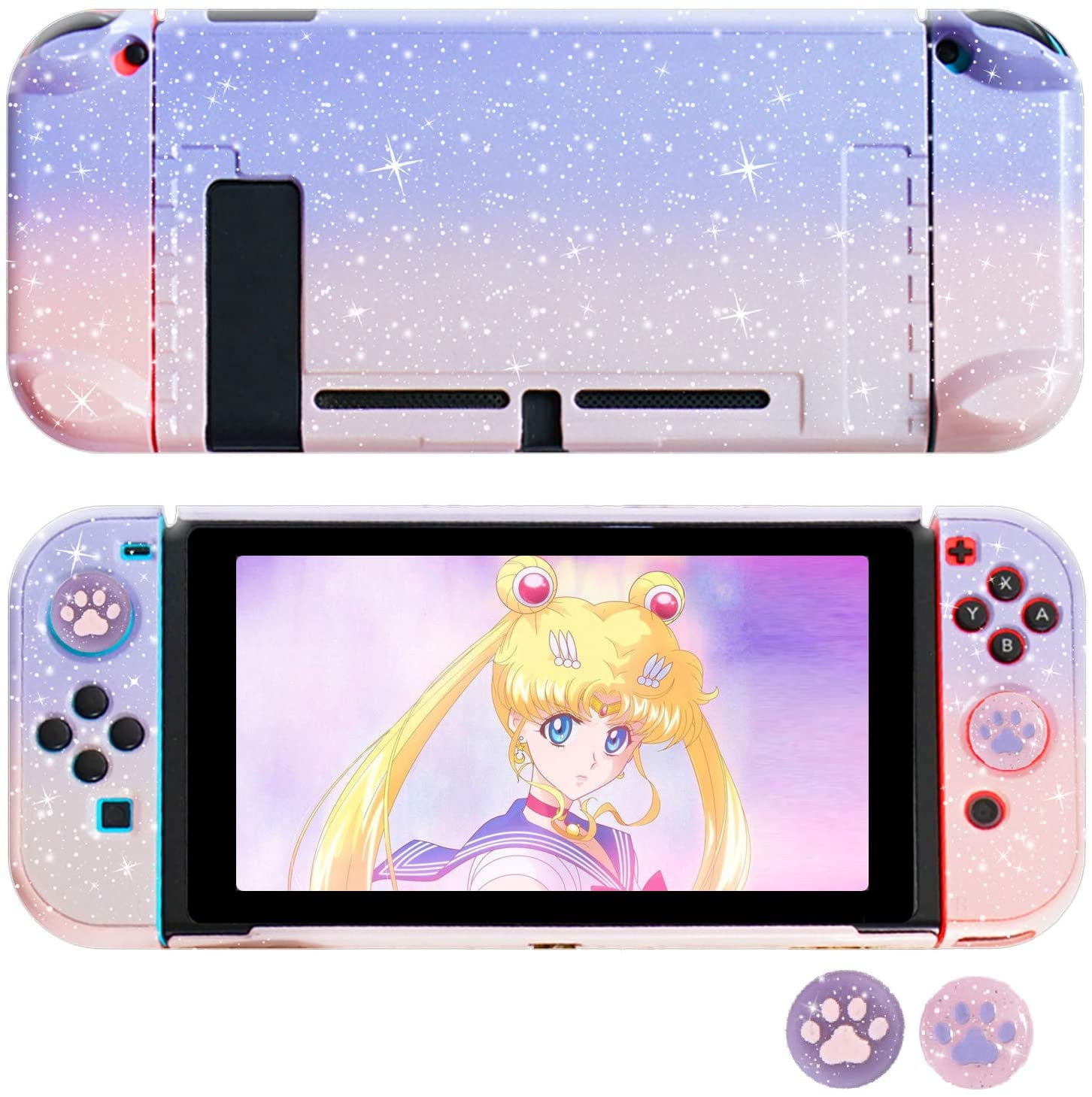 Bmatwk Glitter Case for Nintendo Switch for girls, Fit The Dock Station ...