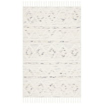 SAFAVIEH Natura Chloe Southwestern Area Rug, Ivory/Grey, 4' x 6'