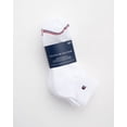 thumbnail image 2 of Pack de 6 calcetines Tommy Hilfiger para hombre, tallas 7 a 12, color blanco, 2 of 6