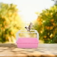 thumbnail image 3 of MOVTOTOP Portable Bird Travel Cage For Lovebirds And Small Animals Lightweight Birdcage Suitable For Parakeets And Cockatiels Plastic Bird Carrier, 3 of 7