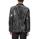 thumbnail image 3 of BLAZERS DE HOMBRE INSPIRE CHIC CON SOLAPA PICO Y UN BOTÓN, BRILLO ARGYLE Y LENTEJUELAS, TALLA XL, PLATA, 3 of 7