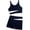 B-Black, variant on Girls Swimsuit Bikini Two Piece Beach Sport Swimwear Solid Color Swimming Outfit for Kids