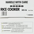 thumbnail image 2 of Z/S Rice Cooker/Steamer Nhs-06Ba, 2 of 4