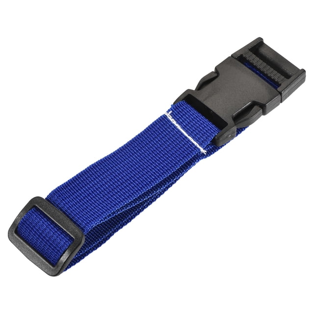 Unique Bargains Suitcase Belts with Quick Release Buckle Luggage Straps, Blue