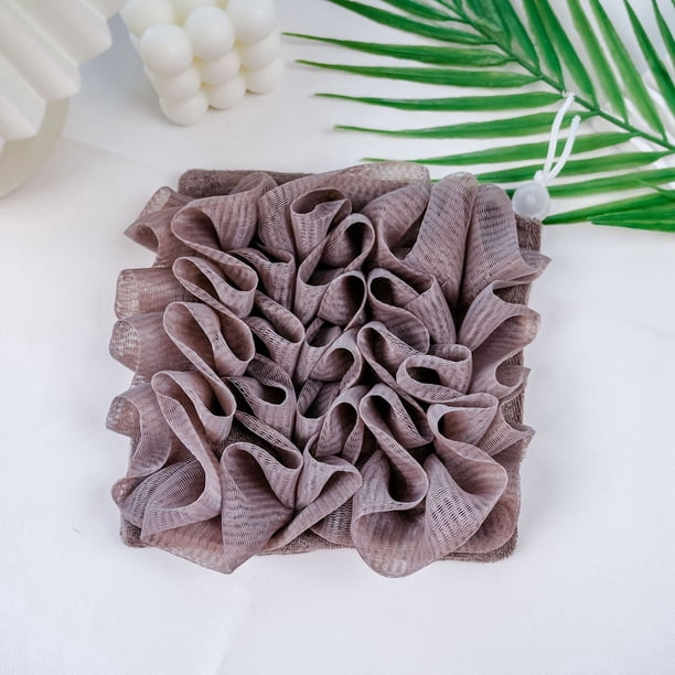 Esponja de Ducha con Jabonera de Cordón y Maker Esponja Suave para Fregado de Relleno y Espalda
