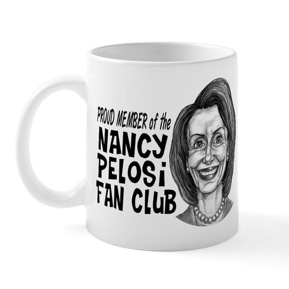 CafePress - Nancy Pelosi Fan Club Mug - 11 oz Ceramic Mug - Novelty Coffee Tea Cup