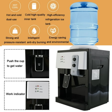NICCOO Electric Hot Cold Water Dispenser Top Loading for Home Office Use 110V