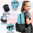 thumbnail image 4 of Jiaoprinted Personalized Cheer Backpack Custom Cheerleading Bags for Cheerleaders Customized Casual Shoulder Daypack for Cheer Team Azure Glitter, 4 of 7
