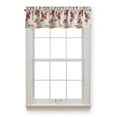 thumbnail image 4 of Curtainworks Antique Rose Valance, Light Filtering Rod Pocket, 1 Piece, Indoor, Red , 54"W x 14"L, Adult, 4 of 5