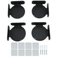 thumbnail image 2 of 4Pcs Mini Circular Corner Shelf With Easy Installation, Adjustable Brackets And Sturdy Acrylic Material For Security Camera Baby  Speaker, 2 of 8