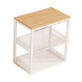 thumbnail image 2 of Elodie Mini Washing Machine Stand 3 Tiers Printer Stand for Garage Entryway Kitchen White, 2 of 8