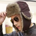 thumbnail image 2 of CSChome Lei Feng Hat Unisex Waterproof Lei Feng Hat - Fleece Lining Earflap Warm Solid Color Buckle Closure, 2 of 7