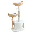 thumbnail image 3 of Wliqien 46" Modern Cat Tree, Solid Wood Cat Condo with 2 Baskets, Scratching Post, Indoor Large Cat Climbing Tower with Hiding Enclosure, 3 of 6