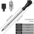 thumbnail image 5 of Llave de Extensión Desplazada, Llave de Trinquete Eléctrica de 1/2 Pulgada con Varilla de Extensión y Juego de Dados, para Reparación de Automóviles en Espacios Reducidos., 5 of 5
