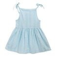 thumbnail image 1 of Robe de Fête Princesse à Fleurs Unies Rayée pour Fille Tout-Petit Robe d'Été, 1 of 8