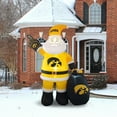 thumbnail image 4 of Iowa Hawkeyes 7' Inflatable Santa, 4 of 5