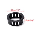 thumbnail image 2 of Unique Bargains Plastic 30mm Cable Hose Snap Locking Bushing Protective Grommet 30Pcs Black, 2 of 4