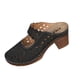 thumbnail image 1 of Correas de Tacón para Tacones Altos Zapatillas de Mula Casuales de Pie Cerrado de Moda con Tacón de Bloque de Corte Ventilado para Tacones Altos de las Mujeres, 1 of 9