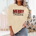 thumbnail image 4 of Christmas Trees Sweatshirt for Women Merry and Bright Christmas Shirts Xmas Holiday Party Long Sleeve Pullover Tops, 4 of 7