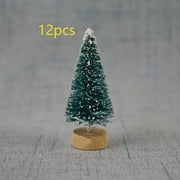 12PCS DIY Christmas Tree Small Pine Tree Mini Trees Christmas Decoration