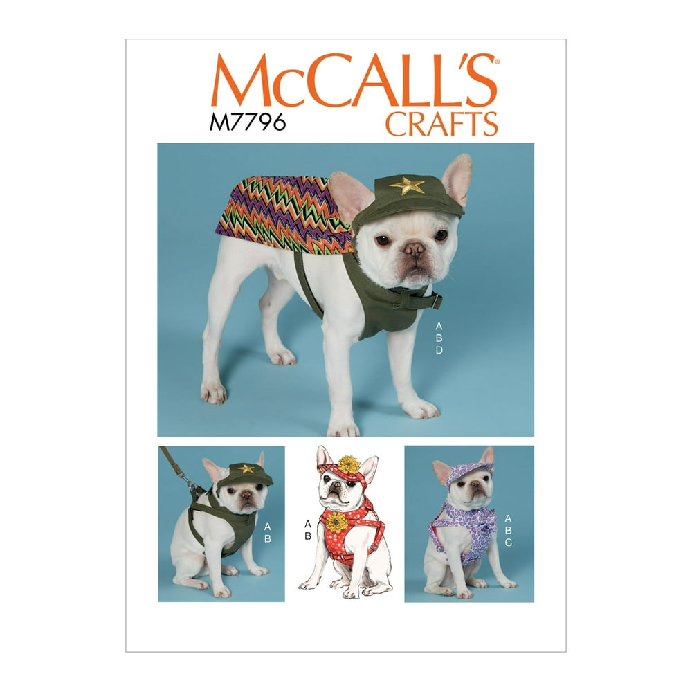 McCall's Sewing Pattern Dog Hats, Harness and CapeAll Sizes in One