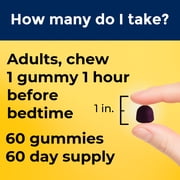 Nature Made Time Release Melatonin 3mg Gummies, 100% Drug Free Sleep Supplement, 60 Count
