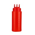 thumbnail image 7 of Unique Bargains 15oz 3 Hole Squeeze Squirt Bottles Dispenser Jar PE Red, 7 of 7