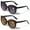 1 Black 1 Maroon, variant on 2 Pairs Women Bifocal Reading Sunglasses Reader Glasses Round Cateye Vintage - Large Gradient Lens +2.00