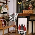 thumbnail image 5 of Christmas Kitchen Towels Set of 2,Black Buffalo Plaid Xmas Tree Dish Towels 18x26 Inch Drying Dishcloth,Farmhouse Home Decoration AD008, 5 of 6