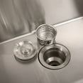 thumbnail image 3 of 24" Stainless Steel Kitchen Sink - Single Bowl Undermount Sink with Faucet Hose and Drain Assembly, 3 of 5