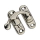 thumbnail image 2 of Riwesomey Candado Cerrojo de hierro Cerradura de gancho Protección de seguridad Hebilla oculta Atrapa Joyas Caja de Accesorios de Herramientas y ferretería Gancho izquierdo plateado, 2 of 6