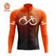 thumbnail image 3 of Jersey de ciclismo de la serie Gradient Color 2023, uniforme de ciclismo de montaña de manga larga para hombre, ropa térmica de polar para bicicleta de carretera, 3 of 5