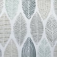 thumbnail image 4 of No. 918 Sora Print Leaf Print Semi-Sheer Grommet Curtain Panel, 40"x95", White, 4 of 5