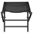 thumbnail image 5 of vidaXL Folding Footstool Black Aluminum and Textilene, 5 of 5